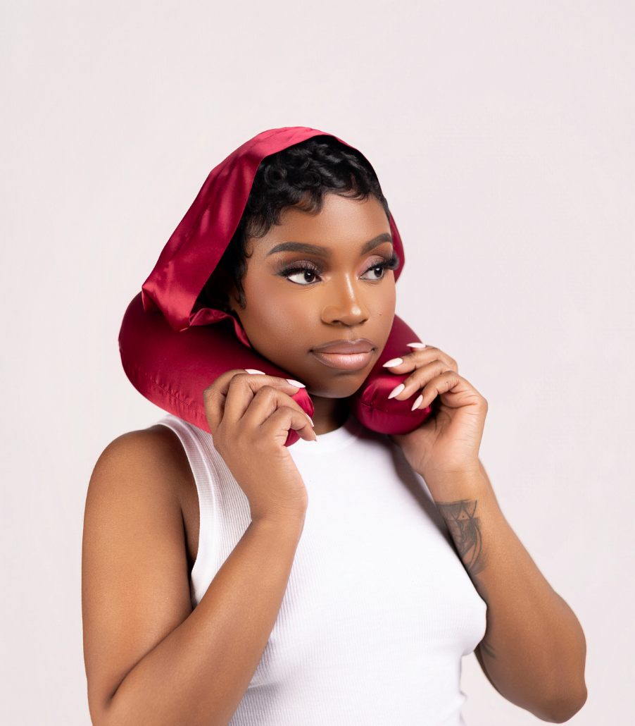 Plush Protector Hooded Neck Pillow