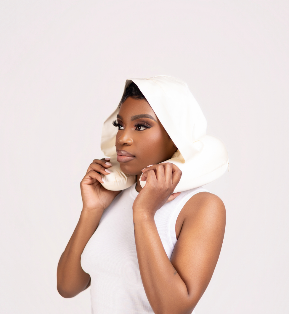 Plush Protector Hooded Neck Pillow