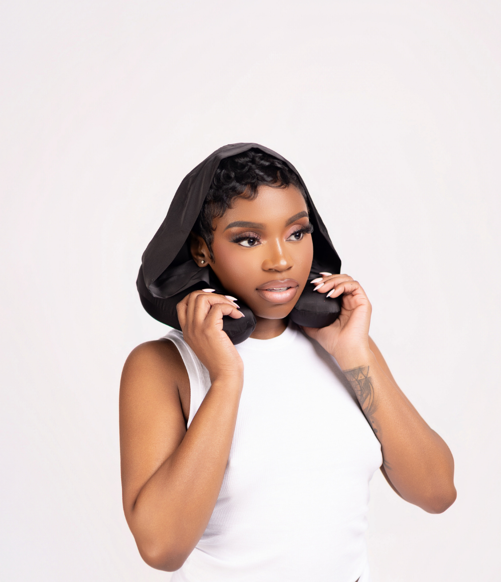 Plush Protector Hooded Neck Pillow